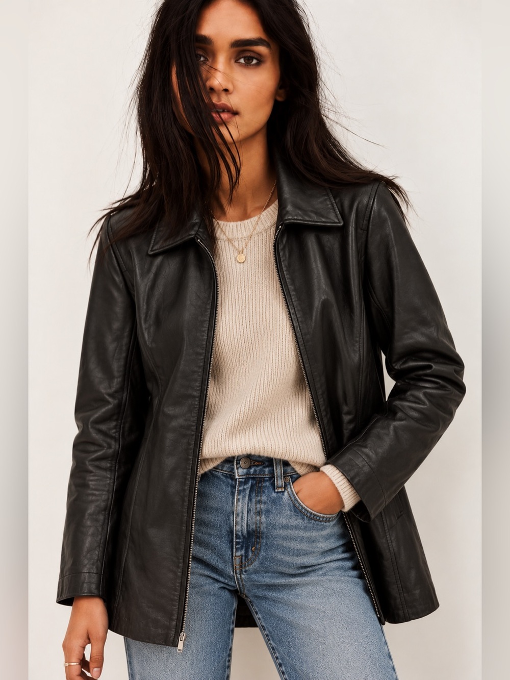 Gap Vintage Leather Jacket S